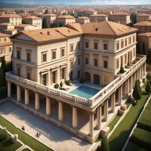 Prompt: Luxury Roman Villas