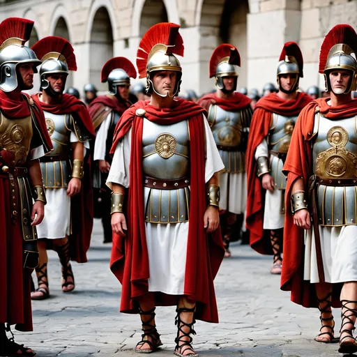 Prompt: Roman soldier robes