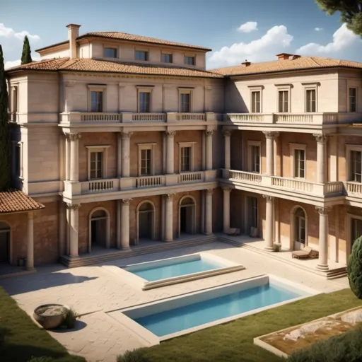 Prompt: Luxury Roman Villas