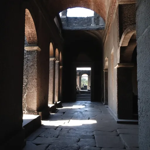 Prompt: Pompei Interiors