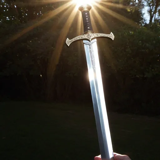 Prompt: sword in the sunlight
