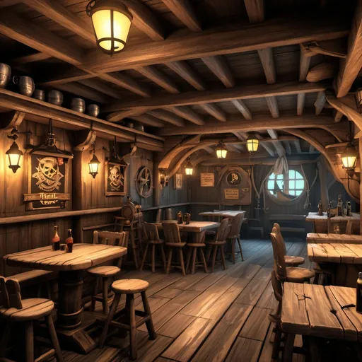 Prompt: Pirate tavern 
