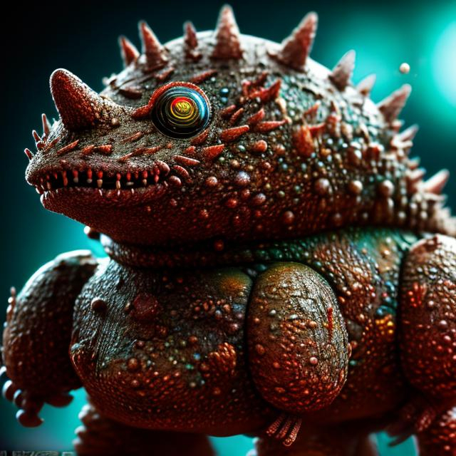 Prompt: Photorealistic, extreme macro wide shot, focus stacking. Nikon’s small world. microscopic Kaiju, extremely detailed 