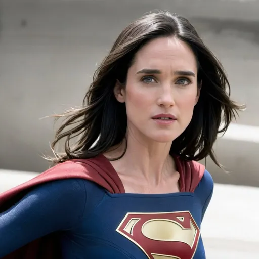 Prompt: jennifer connelly as supergirl