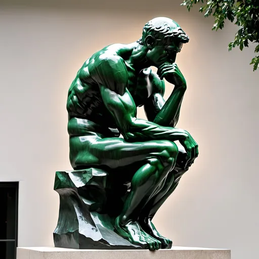 Prompt: the thinker statue