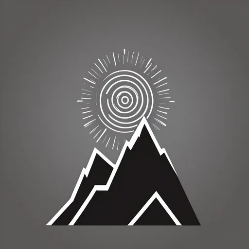 Prompt: give me a logo for my hiking page. make it simple abstract and straight to the point