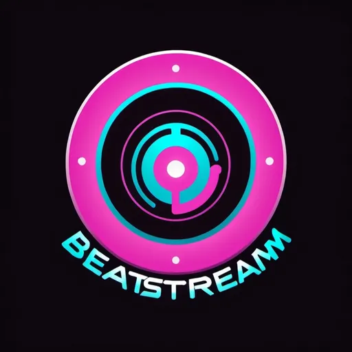 Prompt: A logo for our video game called BeatStream. It's a musicm rythm game