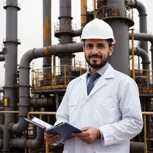 Prompt: Occupational Health expert who is middle eastern and auditing oil and gas industry 