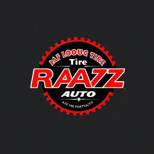 Prompt: A logo for RAAZ tire and auto