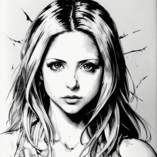 Prompt: (((Yoji Shinkawa))), sticker of ultra detailed portrait of Sarah Michelle Gellar  in white holy armor,  high quality cell shaded illustration in post apocalyptic style by Yoji Shinkawa, ((full body)), dynamic pose, perfect anatomy, centered, freedom, soul, blonde long hair, approach to perfection, cell shading, 4k , cinematic dramatic atmosphere, watercolor painting, global illumination, detailed and intricate environment, artstation, concept art, fluid and sharp focus, volumetric lighting, cinematic lighting, Art by Yoji Shinkawa,