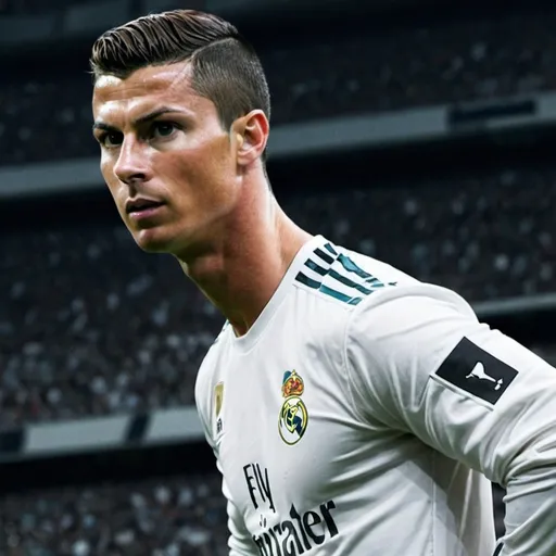 Prompt: CREATE CR7 BANNER FOR YOUTUBE must be at least 1024 x 576 pixels