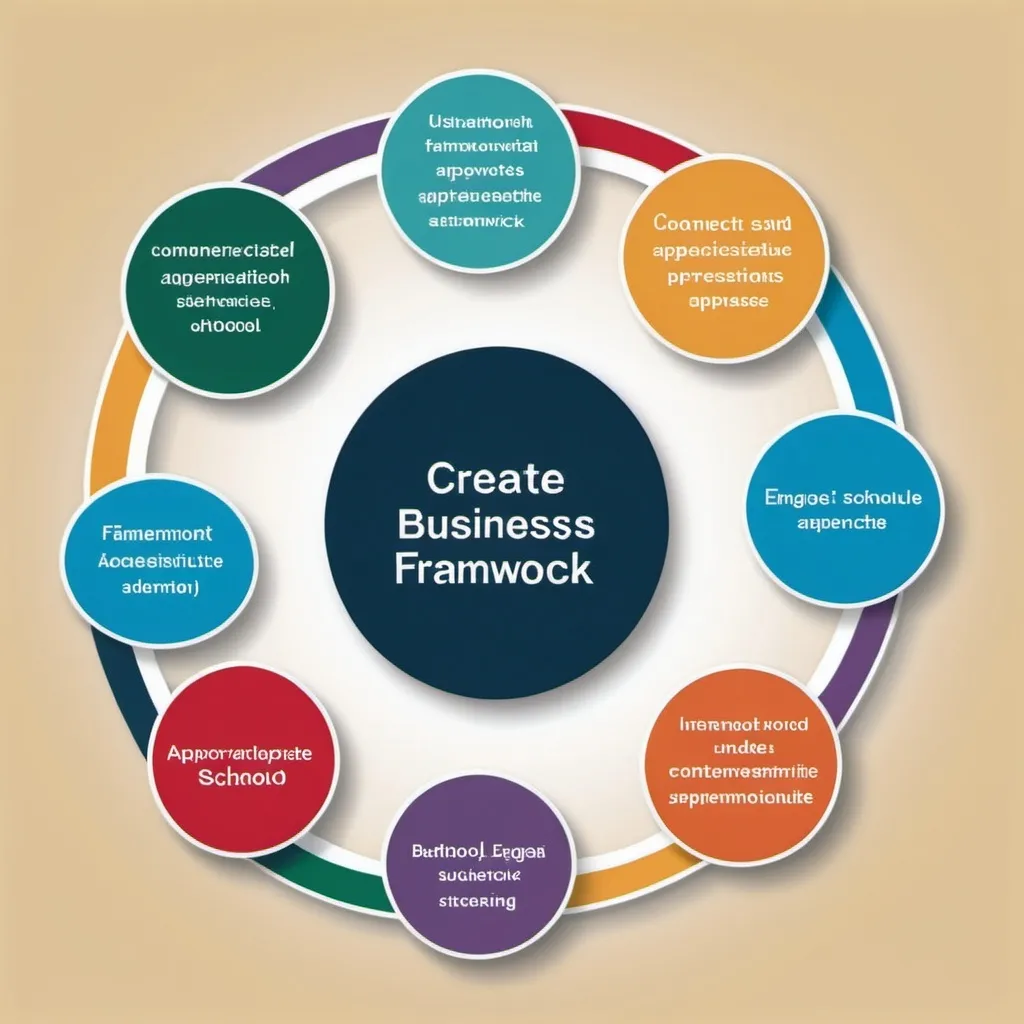 Prompt: Create a business framework to reflect the partnership approach of a school. The framework should include the words Connect, Engage, Appreciate
