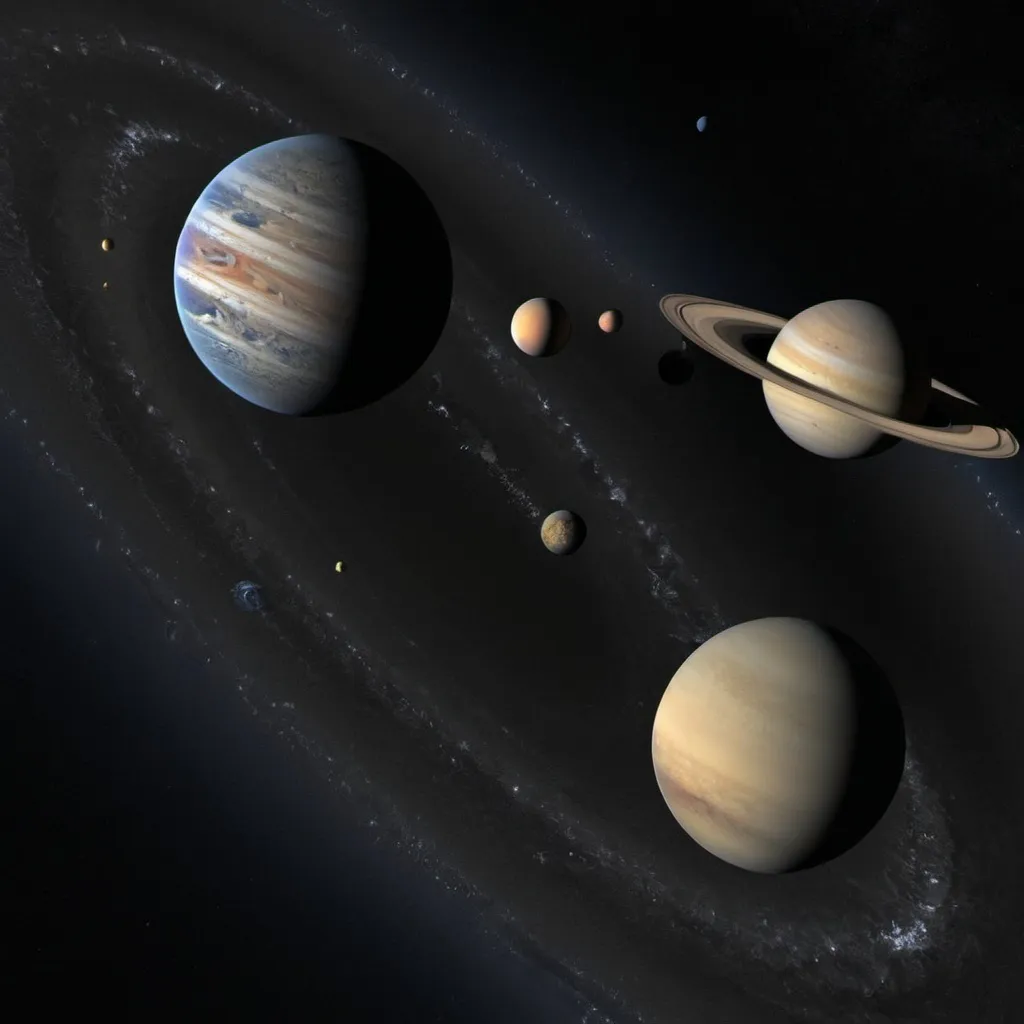 Prompt: planets in K-18 Vs planets in the solar system