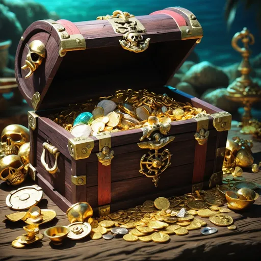 Prompt: Pirate treasure 