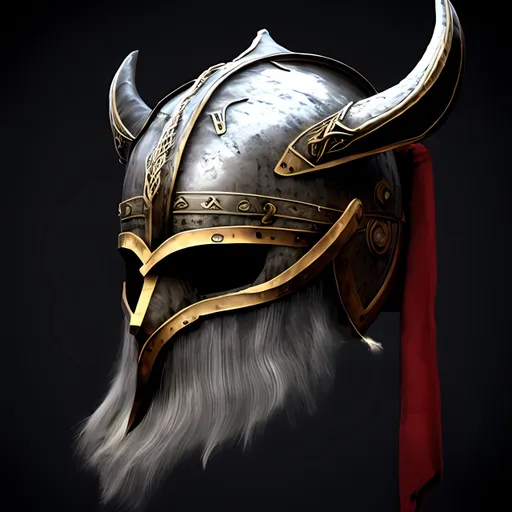 Prompt: realistic Viking helmet 