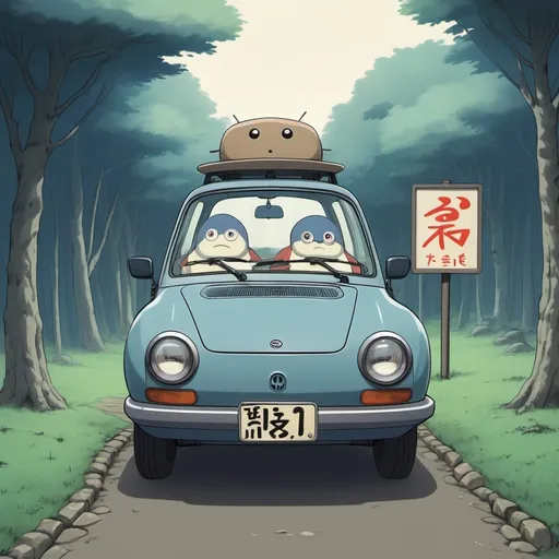 Prompt: Ghibli 2D anime style. Kilroy was here!