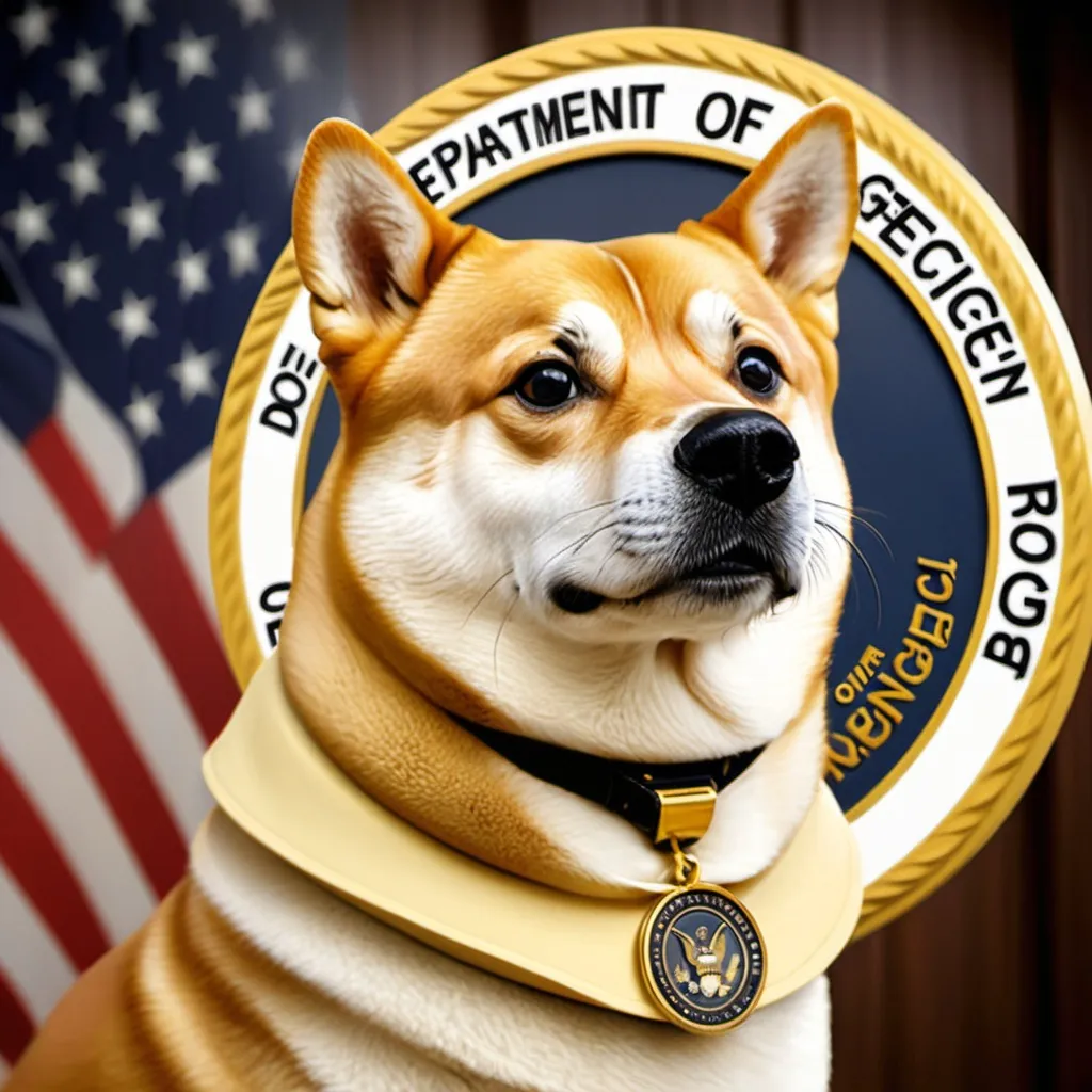 Prompt: Department Of Government Efficiency. D.O.G.E Doge. 