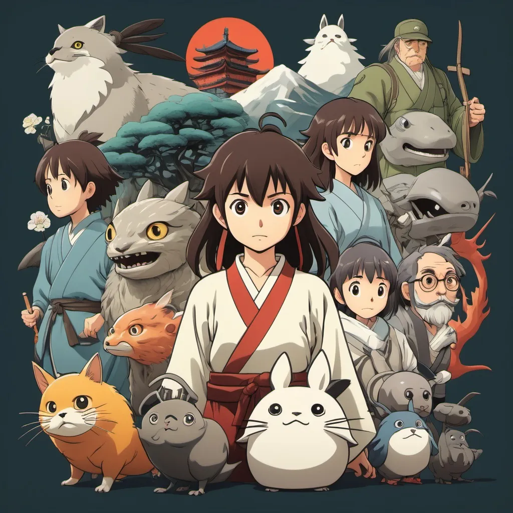 Prompt: Ghibli 2D anime style. Kanji characters for a book.