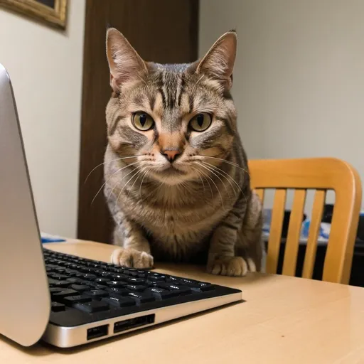 Prompt: A cat is shitting on the table. What you told me to type it!!!!