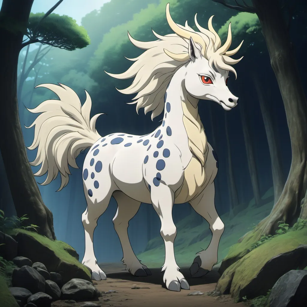 Prompt: Ghibli 2D anime style. A Kirin.