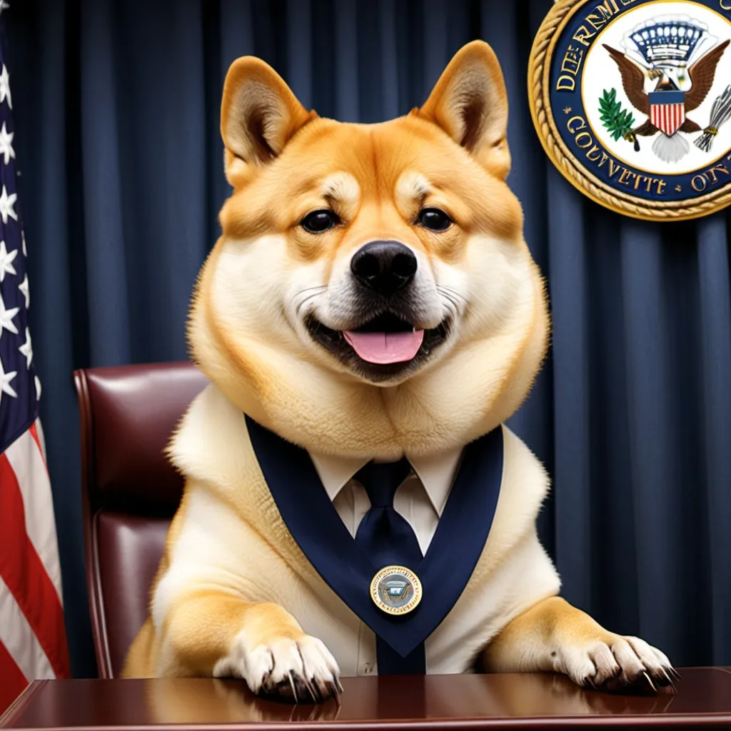 Prompt: Department Of Government Efficiency. D.O.G.E Doge. 