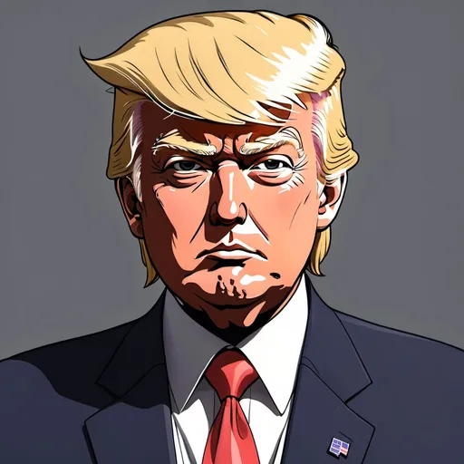 Prompt: Trump. Anime Style. 