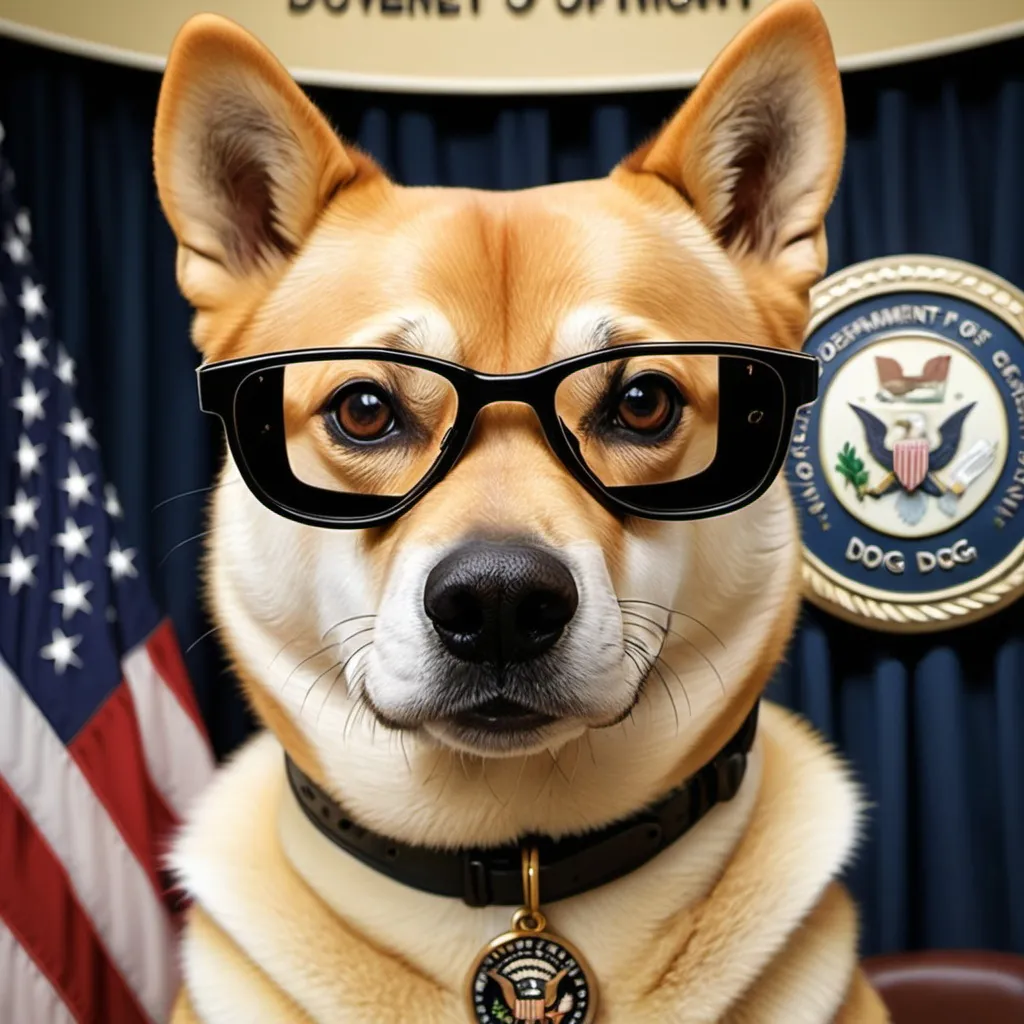 Prompt: Department Of Government Efficiency. D.O.G.E Doge. 