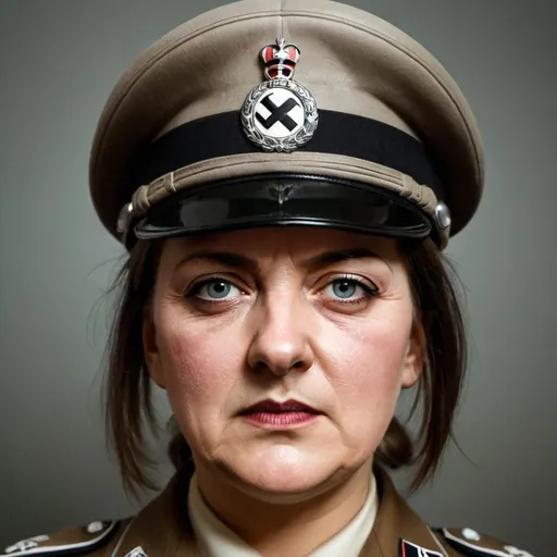 Prompt: Female version of Adolf Hitler.