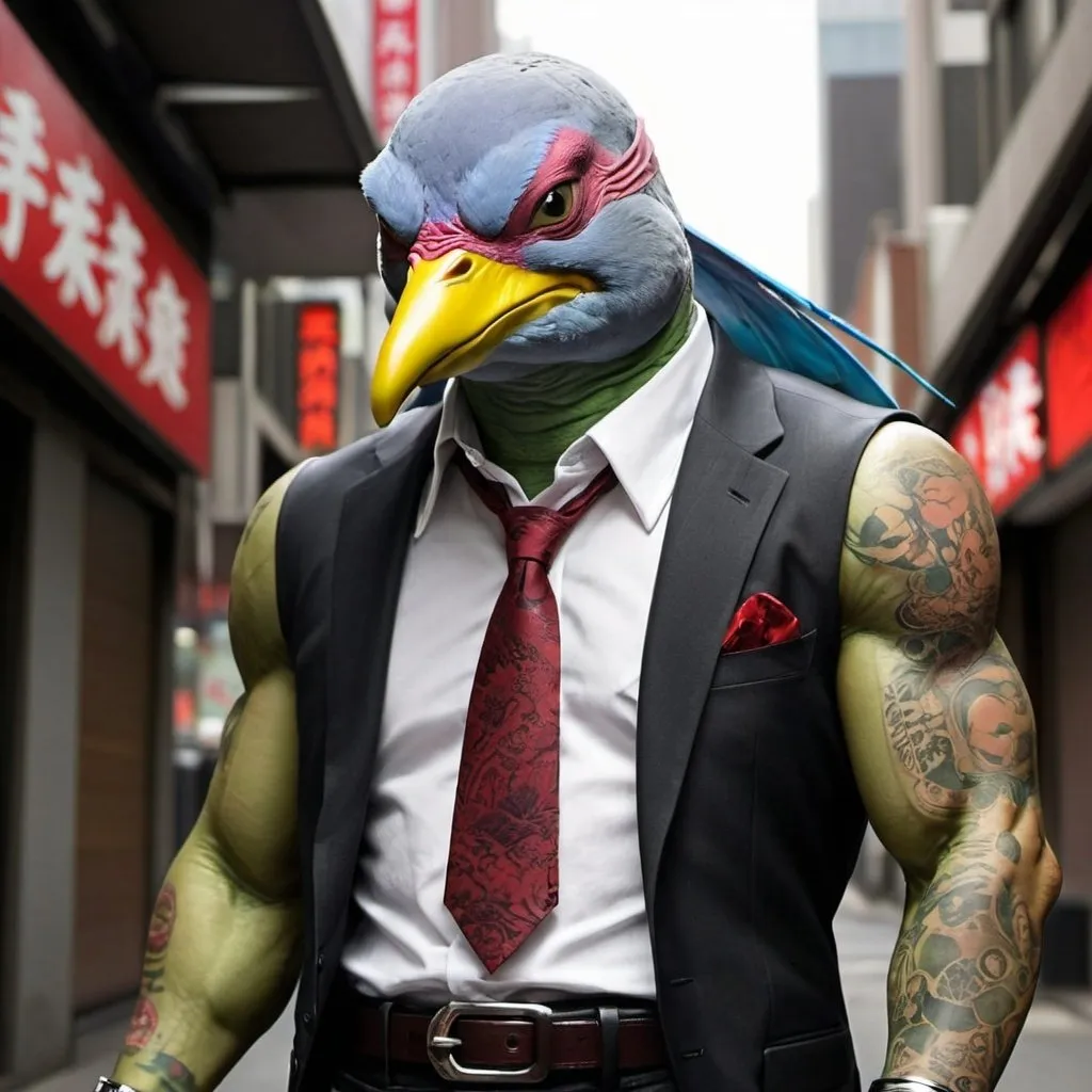 Prompt: Teenage Mutant Yakuza Dove
