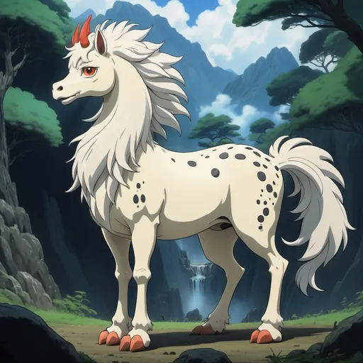 Prompt: Ghibli 2D anime style. A Kirin.