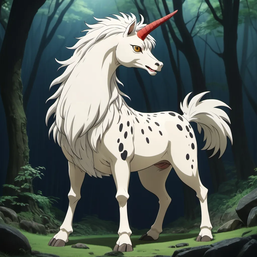 Prompt: Ghibli 2D anime style. A Kirin.