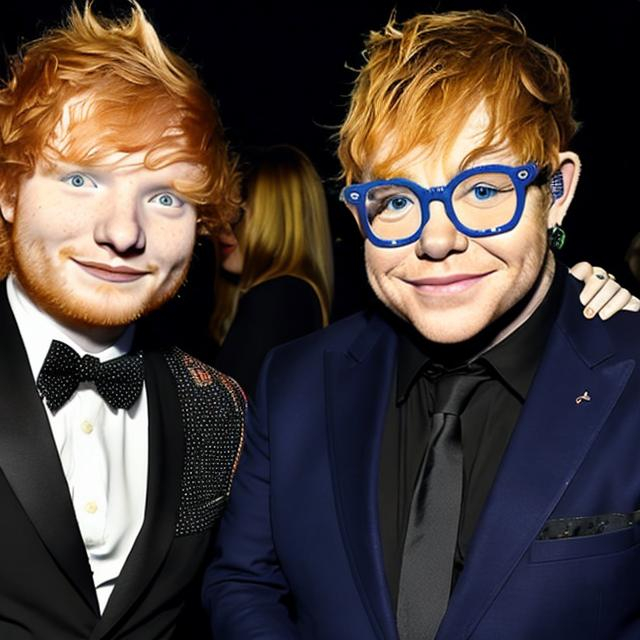 Prompt: ed sheeran and elton john