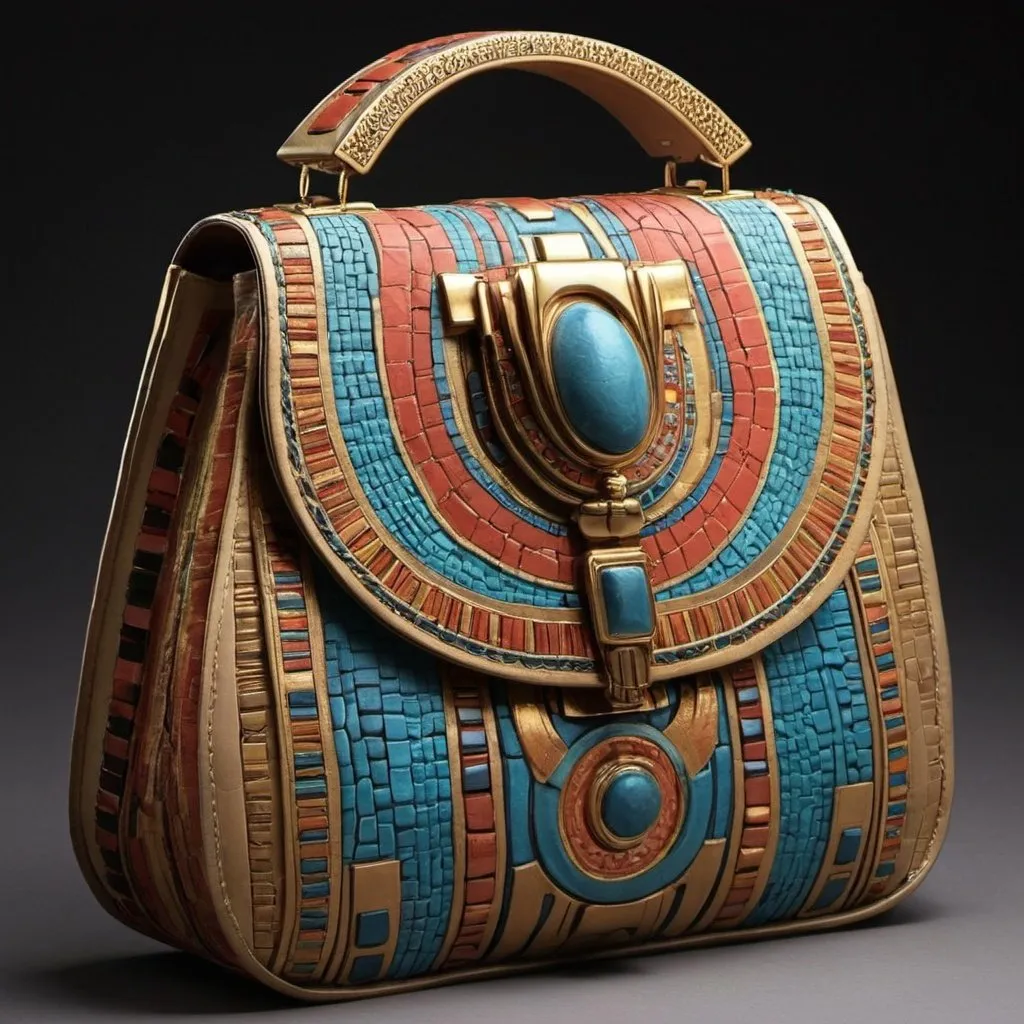 Prompt: Make handbag inspired pharonic art 