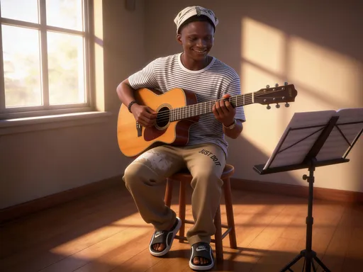 Prompt: @oirJM46FZIKNNsyu9rRX Is playing all of me with guitar 