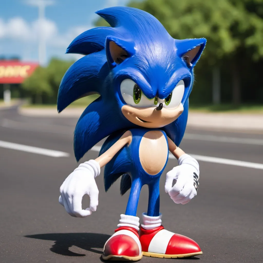 Prompt: sonic

