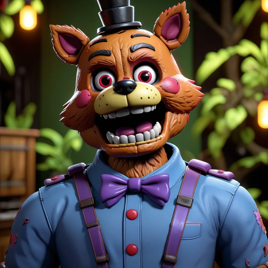 Prompt: Five Nights at Freddys, Foxy, ornate, intricate, led,  hyper-detailed, 64K, UHD, HDR, unreal engine, vivid colors