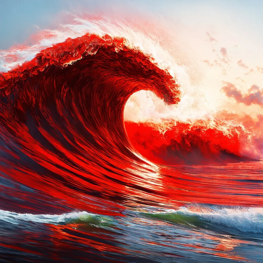 Prompt: RED wave 