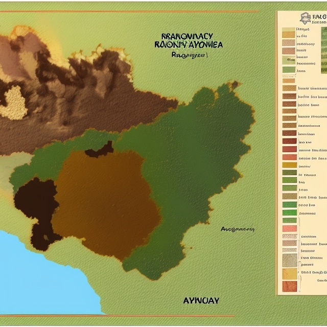 Prompt: Create a map of Ayam Regency showing soil types And Indonesian Language