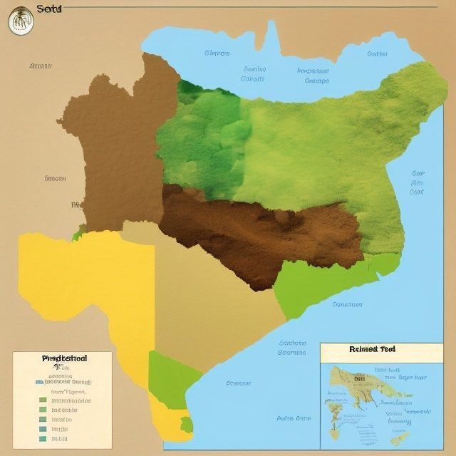 Prompt: Create a map of Mindustry puppeted By telangana showing soil types 