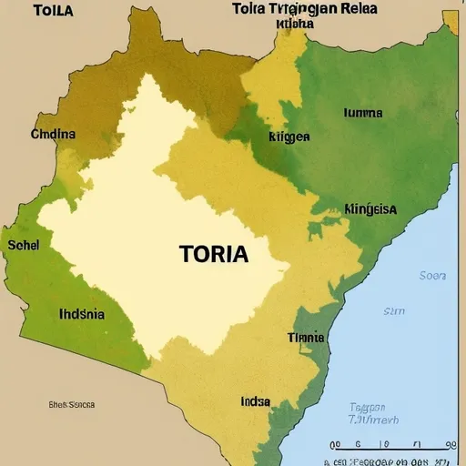 Prompt: Create a map of telangana showing soil types, Map Religion: Christianity 70%, Islam 15%, Hinduism 5%, Buddhism 1.2%