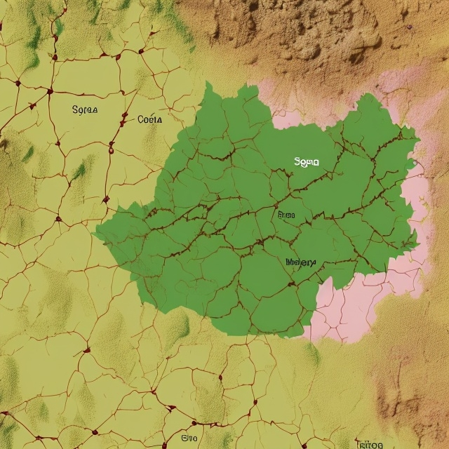 Prompt: Create a map of No,telangana City, telangana showing soil types 