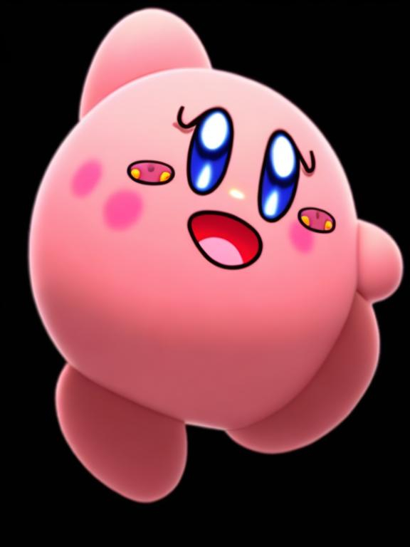 Prompt: Kirby With A Gun