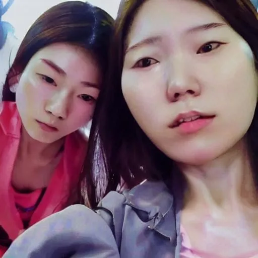 Prompt: dead korean women selfie