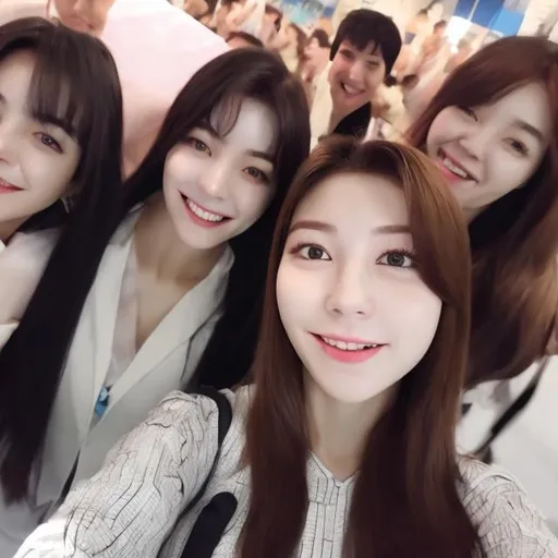Prompt: korean woman selfie idol