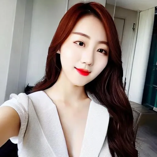 Prompt: beautiful korean woman selfie