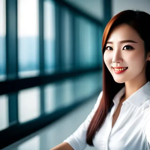 Prompt: korean businesswoman selfie