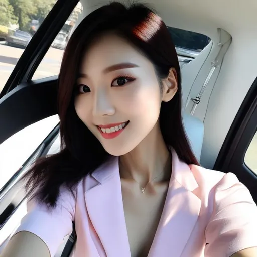 Prompt: skinny korean women selfie
