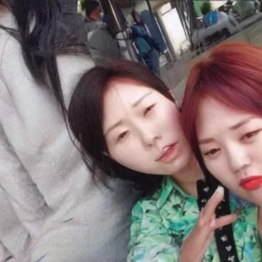 Prompt: dead korean women selfie
