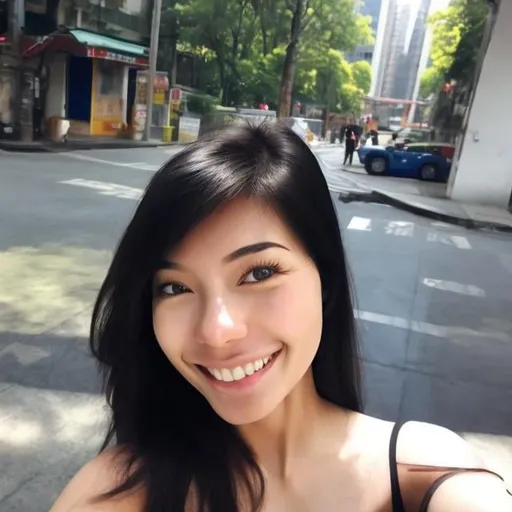 Prompt: asian woman selfie