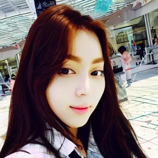 Prompt: selfie of beautiful female Korean idol

